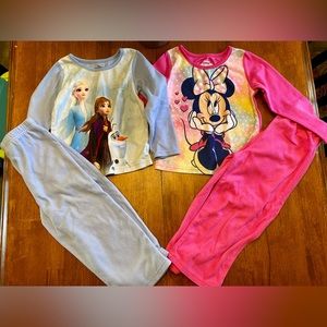 Toddler girl fleece pajamas set